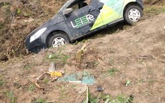 Carro capota e deixa homem ferido em Porto Calvo