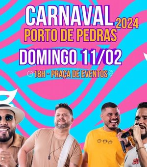 Porto de Pedras divulga programação de quatro dias de carnaval