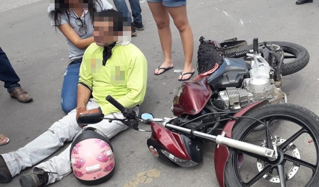 Homem fica ferido após perder controle da moto em Delmiro Gouveia 