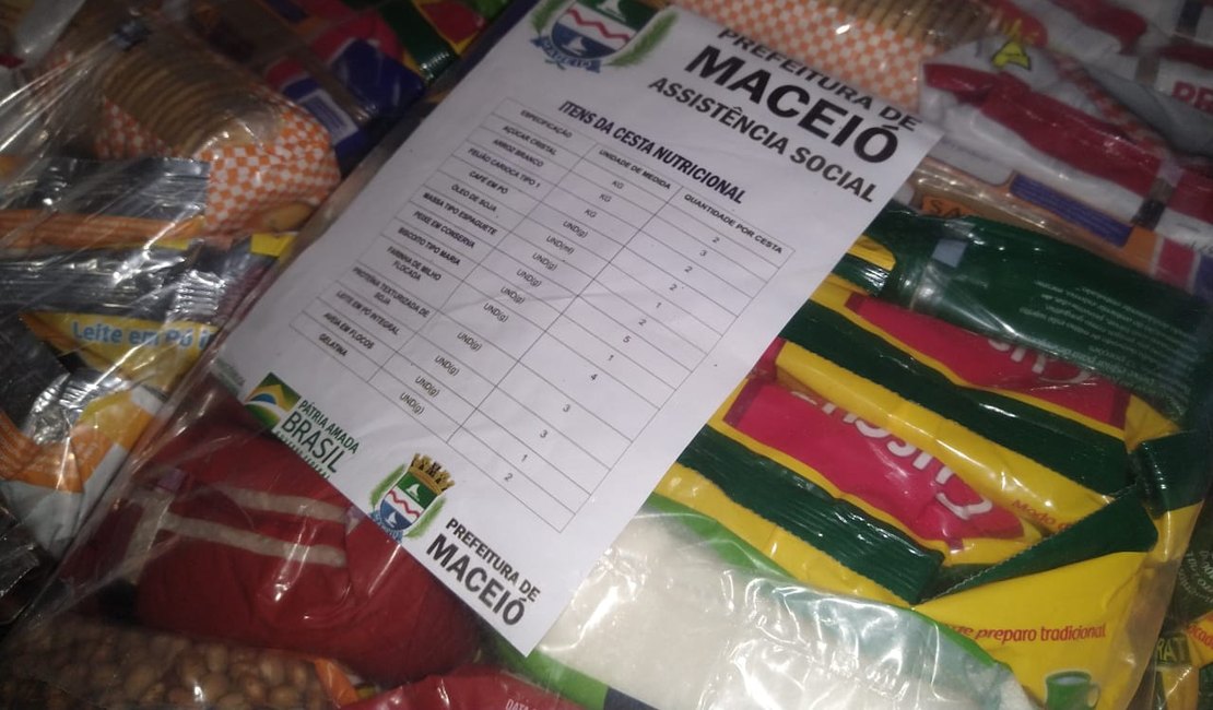 Entidades socioassistenciais entregam cestas nutricionais a usuários