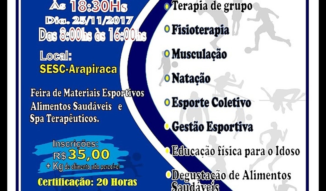 Arapiraca será sede do 1º Encontro de Educação Física do Agreste e Sertão
