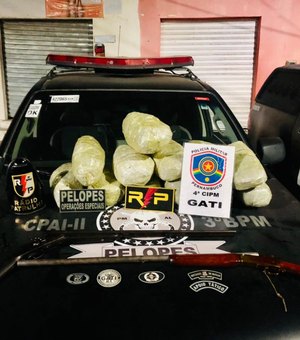 Polícia prende suspeitos e apreende entorpecentes que seriam distribuídos em Santana do Ipanema