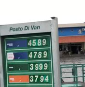 Preço da gasolina cai pela segunda semana consecutiva em Arapiraca