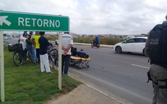 Três mulheres ficam feridas após colisão entre motocicletas