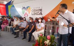 Governador Renan Filho anuncia programa Minha Cidade Linda em Lagoa da Canoa