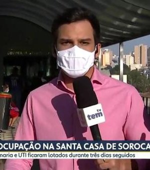 Mulher invade link ao vivo da Globo e dispara: “Isso é mentira. Tem um monte de leitos”