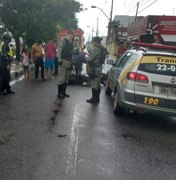 Motociclista fica ferido após colisão com veículo em Arapiraca 