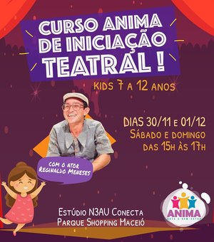 Curso de iniciação teatral kids anima férias no Parque Shopping Maceió