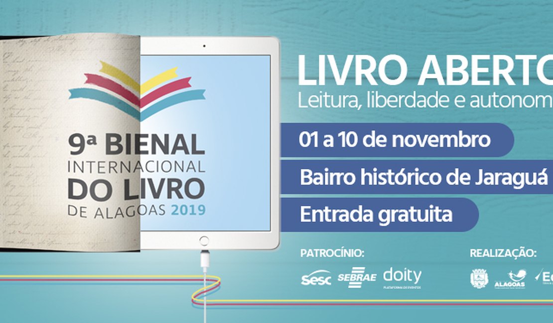 Programação da Bienal do Livro de Alagoas é divulgada
