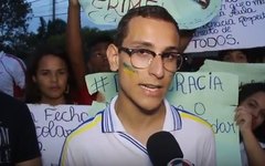 Estudantes protestam contra ocupação em Arapiraca