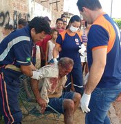 De cinquentinha, idoso é atropelado por um bezerro em bairro de Arapiraca