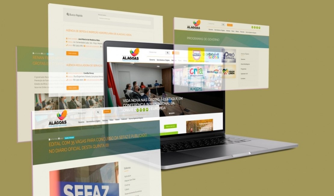 Novo Portal do governo de Alagoas reúne informações com serviços multimídia