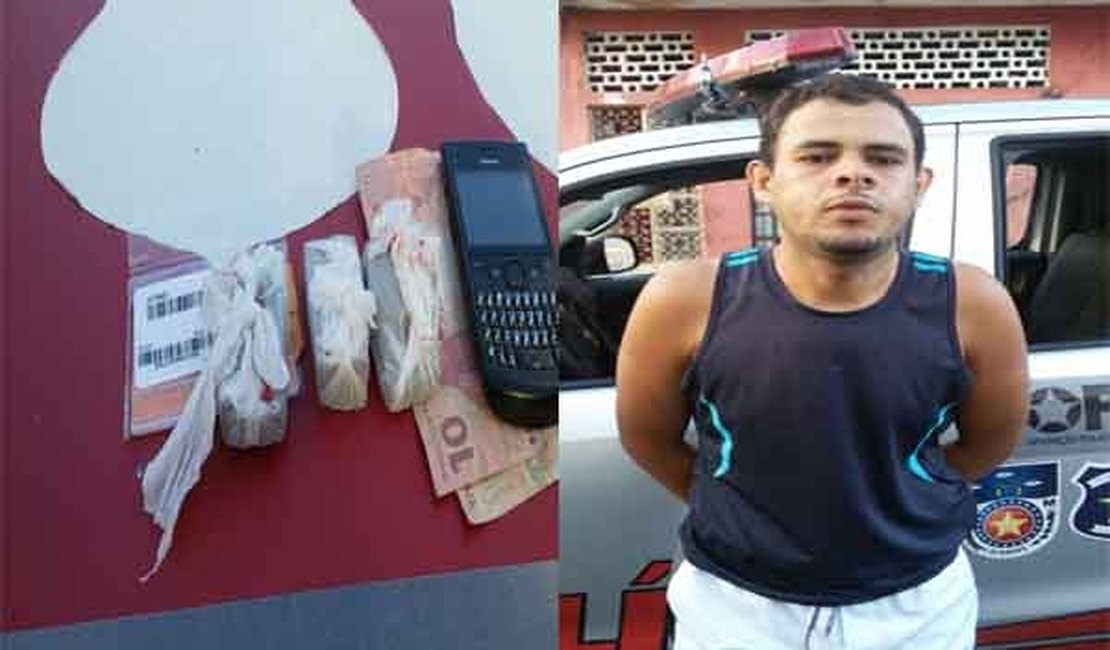 Oplit prende jovem com drogas em Maceió