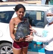 Cras Área Lagunar entrega kits de higiene e limpeza doados pelo Unicef