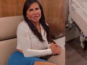 Gretchen e o marido fazem cirurgia plástica para retocar lipo HD