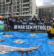 Ambientalistas protestam no Rio contra leilão de áreas de petróleo