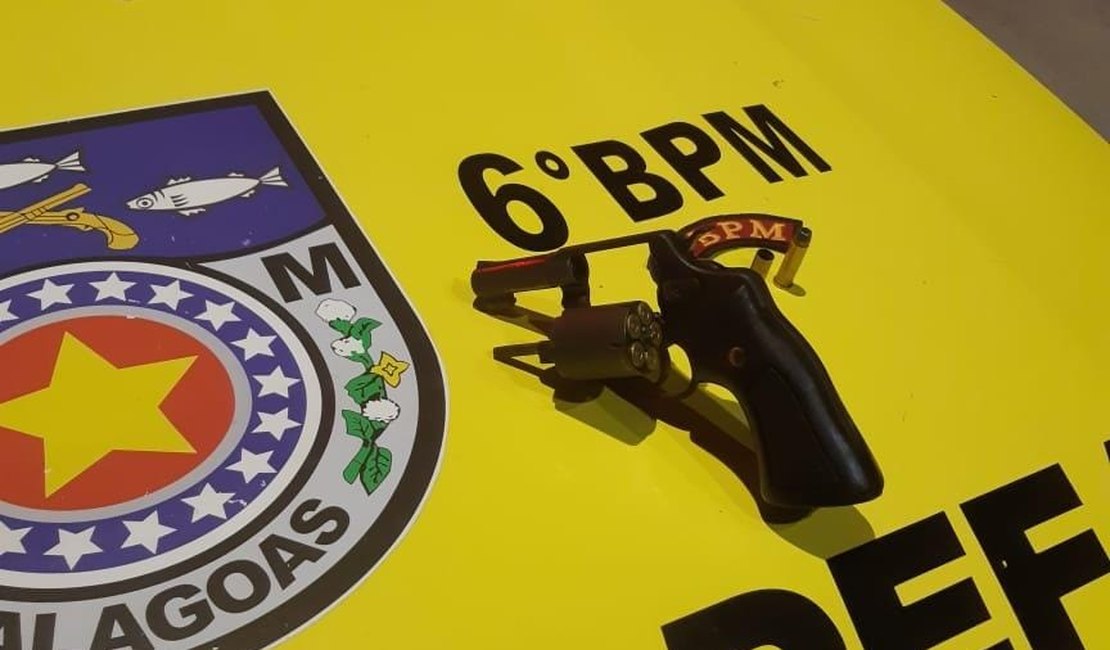 Jovem é preso por porte ilegal de arma de fogo em São Luís do Quitunde