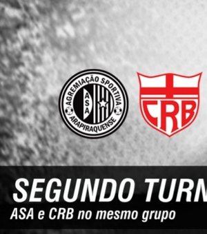 Segundo Turno do Alagoano: ASA e CRB no mesmo grupo