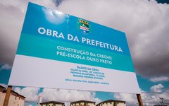 Prefeito JHC autoriza início de obras de creche no Ouro Preto
