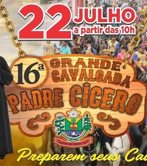 Cavalgada de Padre Cícero reunirá milhares de pessoas em Lagoa da Canoa