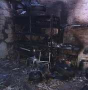 Incêndio destrói oficina em São Miguel dos Campos