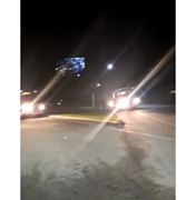 [Vídeo] Aviso de assalto e bloqueio de pista amedronta condutores em São Luís