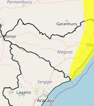 Imnet emite alerta de acumulado de chuvas para Maceió e mais 40 municípios