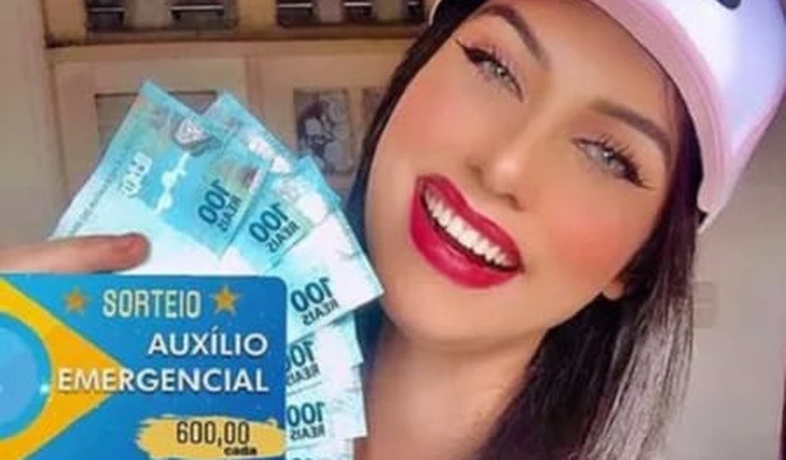 Blogueira sorteia ‘auxílio emergencial’ e chora após críticas na web