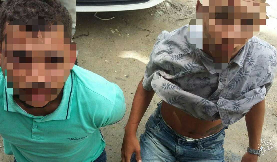 Jovens são presos com moto roubada na parte alta de Maceió