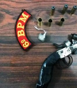 Polícia prende Jovens com garruncha calibre 38 em Porto Calvo