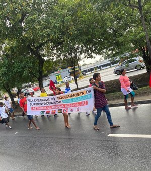 Protesto do MST ocorre no Centro de Maceió