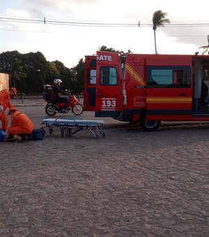 Motociclista fica ferido após colidir com veículo em Arapiraca
