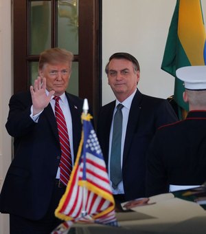 Bolsonaro e Trump se encontram na Casa Branca