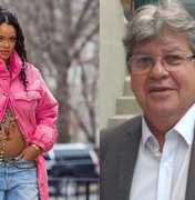 Governador da Paraíba convida Rihanna a dar à luz no estado