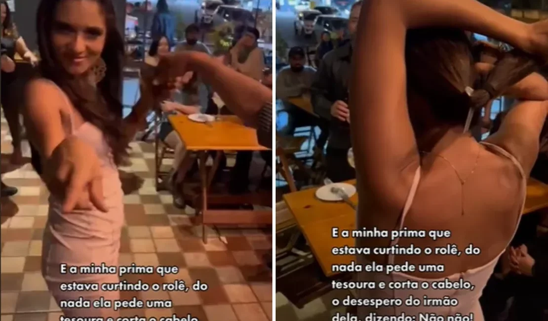 VÍDEO: jovem viraliza ao cortar o próprio cabelo enquanto dança em festa