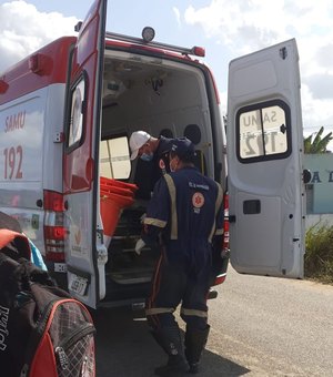Criança de dois anos fica ferida em acidente na AL 225, em São Brás