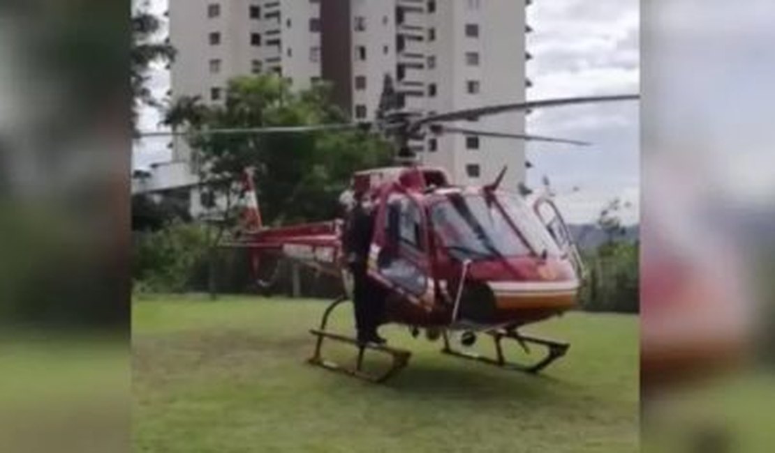 SC: Criança de 6 anos é atacada por cobra venenosa e resgatada com helicóptero
