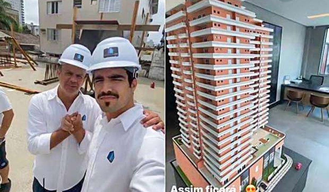 Caio Castro se diz sócio de construtora, mas Receita não tem registro