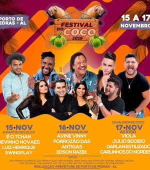 Prefeitura de Porto de Pedras prepara maior Festival do Coco da história