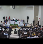 Tonholo faz seu primeiro discurso como Reitor da UFAL