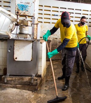 Mutirões de limpeza serão semanais e vão beneficiar quatro mercados públicos de Maceió