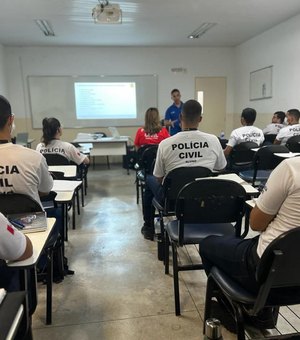 Peritos criminais orientam novos integrantes da Polícia Civil de Alagoas