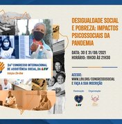 Congresso de Assistência Social debate impactos psicossociais da pandemia