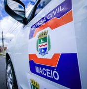 Defesa Civil segue em alerta e monitora chegada de frente fria em Maceió