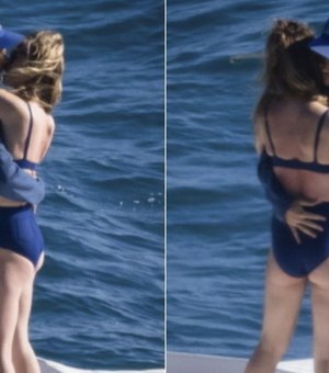 Harry Styles e Olivia Wilde curtem passeio romântico de barco