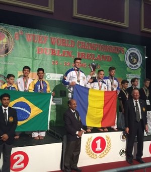 Karateca alagoano alcança medalha de prata em Mundial na Irlanda