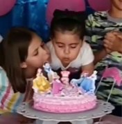 Menina desabafa após viralizar com vídeo de briga com irmã em aniversário