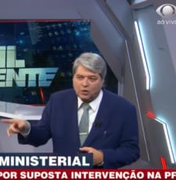[Vídeo] Datena se irrita com declarações e diz que não quer mais entrevistar Bolsonaro