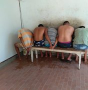 Sete homens são presos por tráfico e furto em povoado de Arapiraca