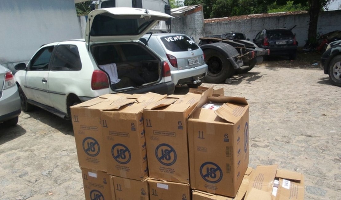 Polícia recupera carga roubada de mais de 4 mil maços de cigarros e prende suspeito